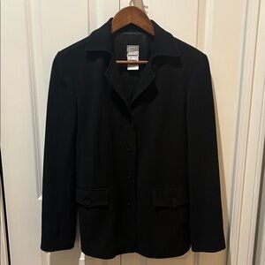 Hervé Léger Black Tailored Blazer Jacket | Size US 8 (FR 40) | Structured Blazer